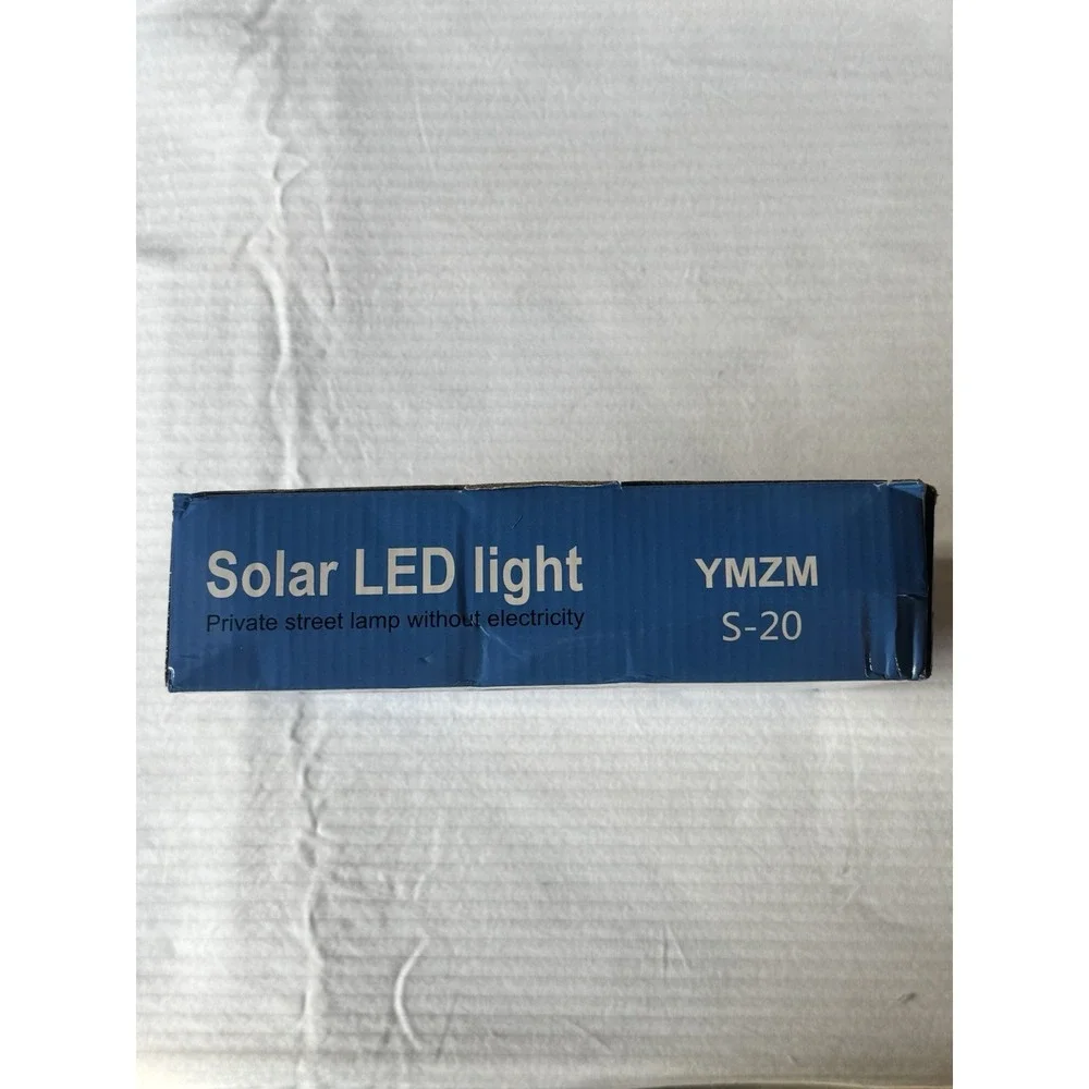 YMZM S-20 Solar Rechargeable LED Worklight, IP66 Waterproof, Blue